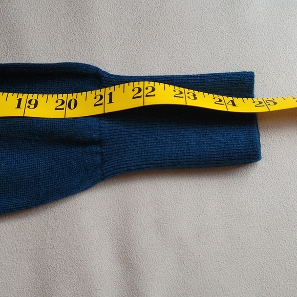 Repeat Teal Fringe wrap cardigan - Picture 6 of 8